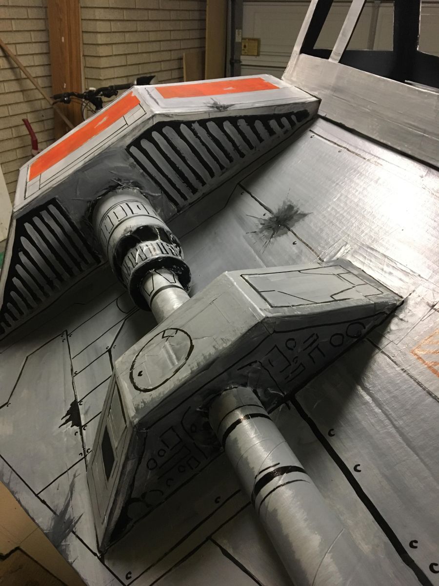 X Wings Cardboard Star Wars snowspeeder -DIY