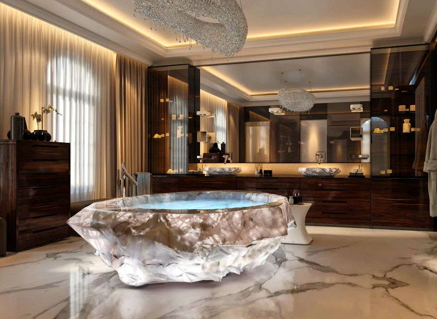 Dubai's XXII Carat Villas Feature Baldi's $1 Million Crystal Bathtubs