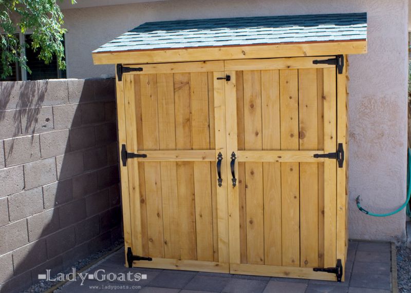 DIY Cedar Fence Picket Outdoor Storage Shed