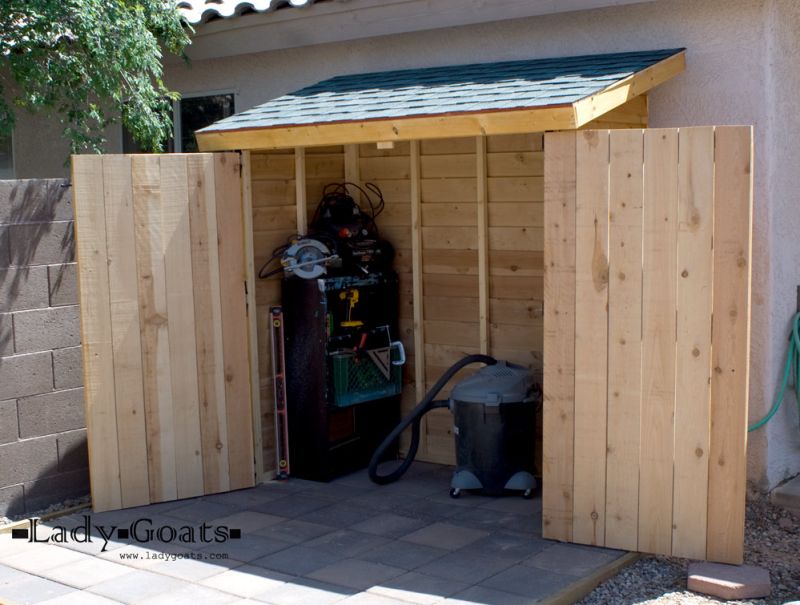 DIY Cedar Fence Picket Outdoor Storage Shed