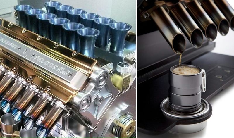 Espresso Coffee Machine V12 Engine
