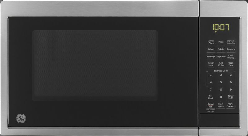 GE Smart Countertop Microwave Oven with Scan-to-Cook Technology