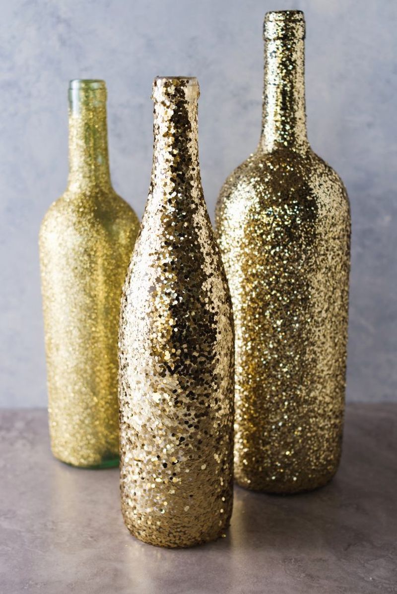 Painted Wine Bottles