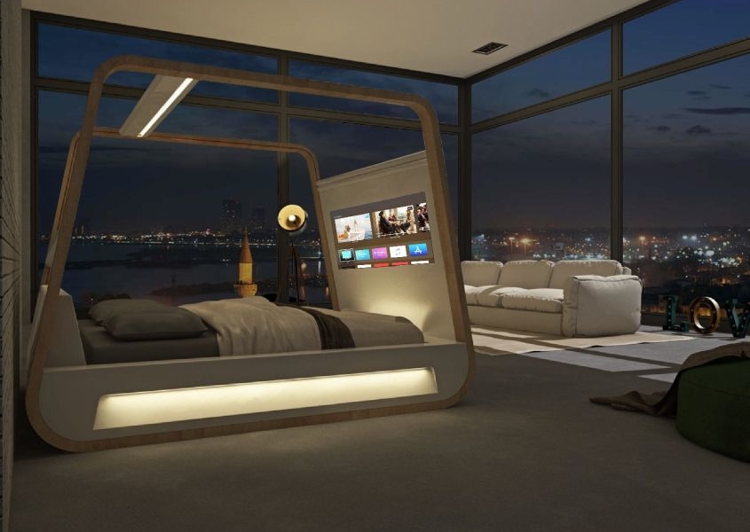 HiBed Drift Off to The Future with This Smart Bed by HiInteriors