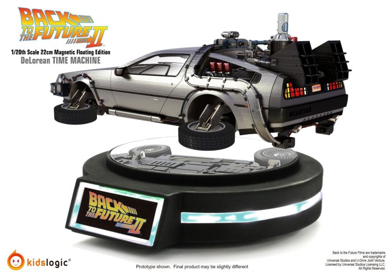 Levitating DeLorean Time Machine by Kids Logic