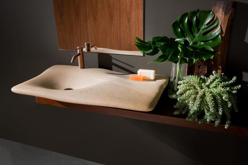 Miguel Herranz Designs Flow Stone Washbasin for Nerinea