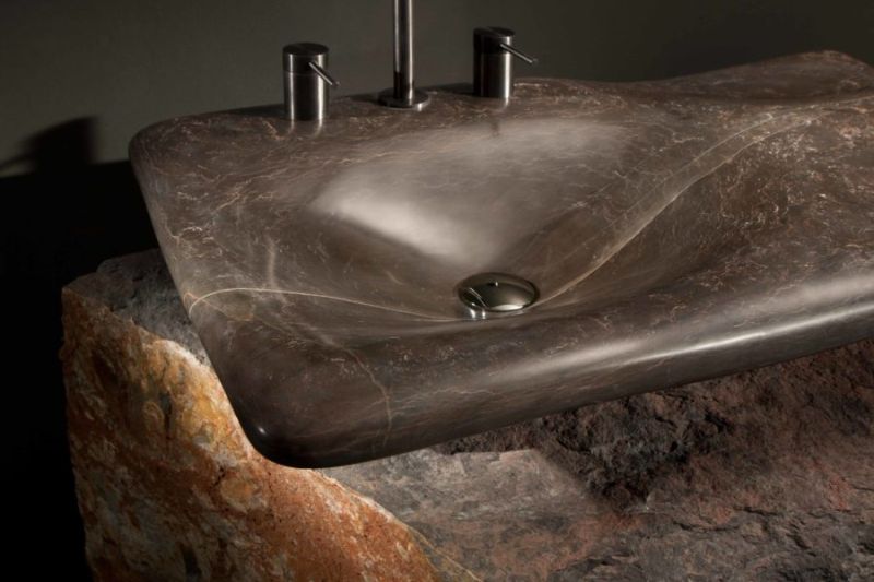 Miguel Herranz Designs Flow Stone Washbasin for Nerinea