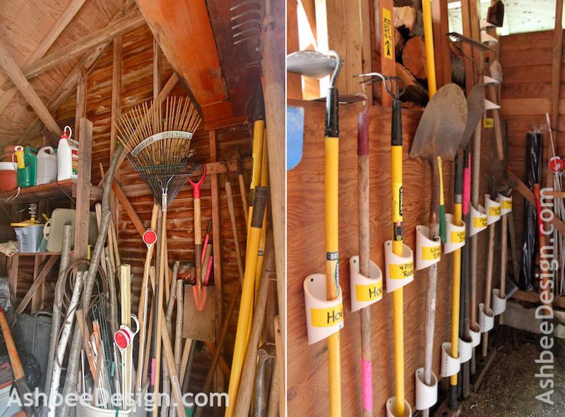 PVC Garden Tool Rack