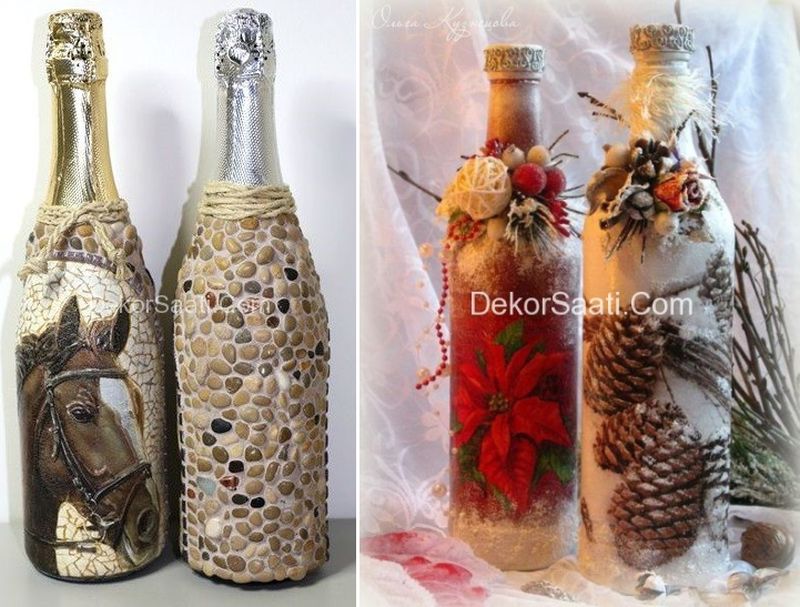 Painted Wine Bottles