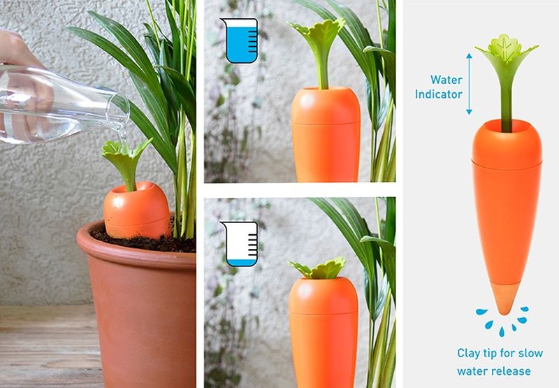 Peleg Design’s Carrot-Shaped Self-Watering Container