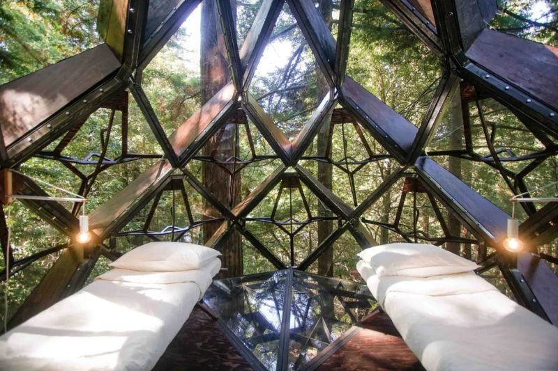 Treehouse, treehouse rental, Treehouse hotel, Pinecone Treehouse, O2 Treehouse, Dustin Feider, treehouse rental in California, treehouse in California, 