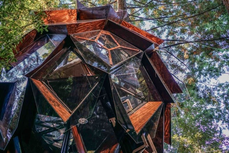 Treehouse, treehouse rental, Treehouse hotel, Pinecone Treehouse, O2 Treehouse, Dustin Feider, treehouse rental in California, treehouse in California, 