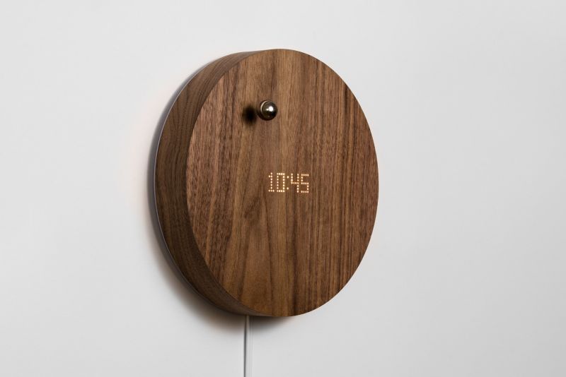 wooden Levitating Clock 