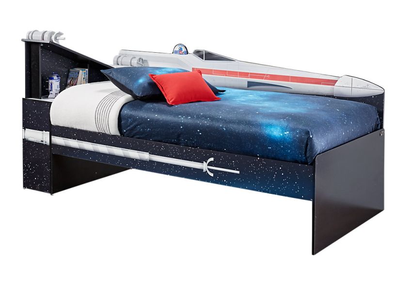 Star Wars X-Wing Bookcase Bed for Kids Bedroom