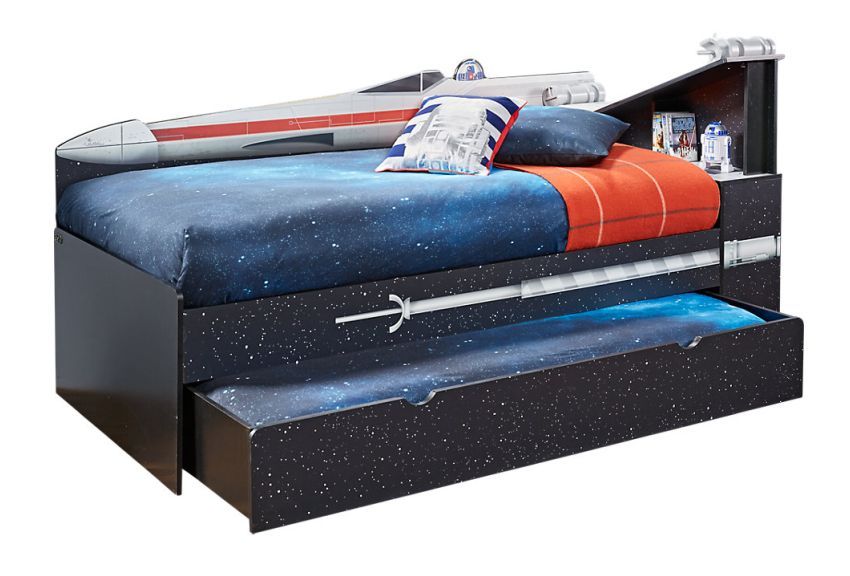 Star Wars X-Wing Bookcase Bed for Kids Bedroom