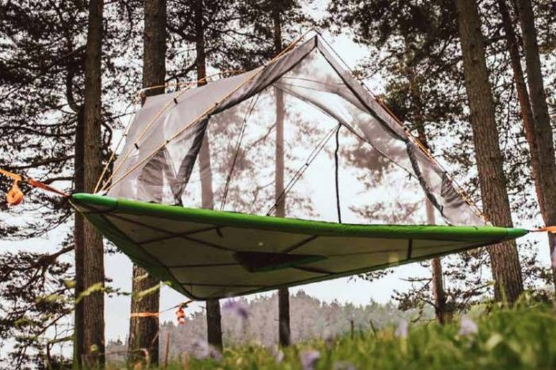 Tentsile Universe Camping Tent Pops on Land, Trees, and Water 