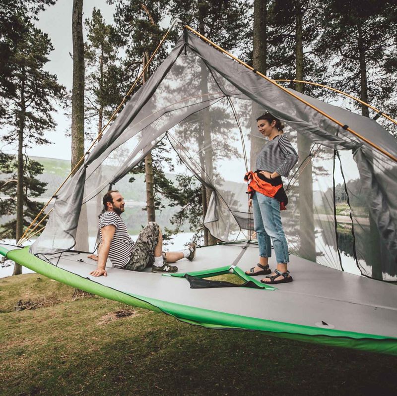 Tentsile Universe Camping Tent Pops on Land, Trees, and Water 