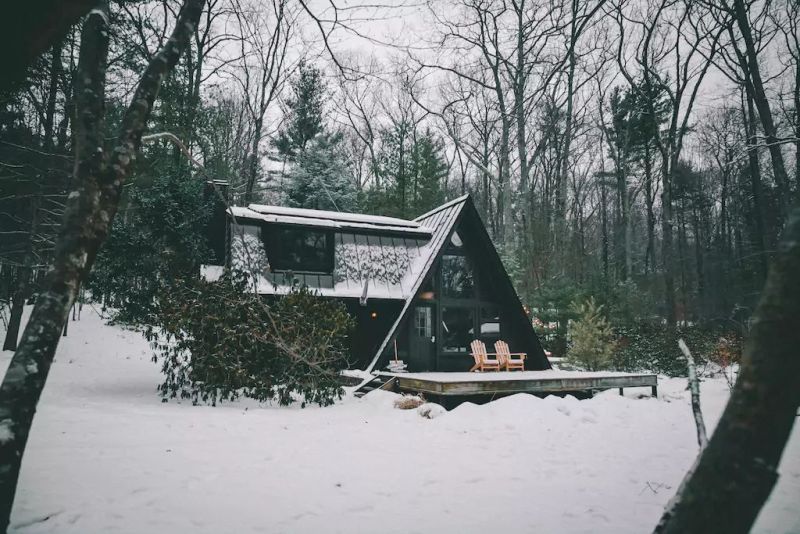 Rent This A-Frame Vacation Cabin in Catskills for $240/Night 