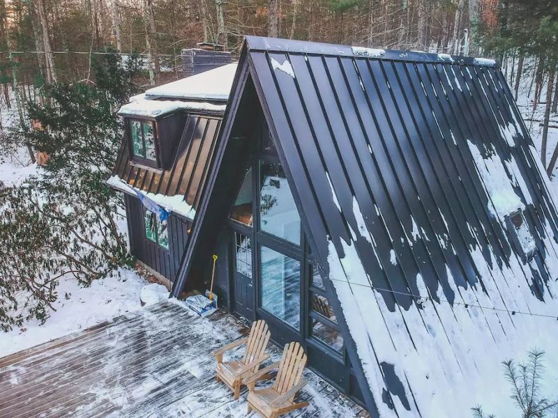 Rent This A-Frame Vacation Cabin in Catskills for $240/Night 