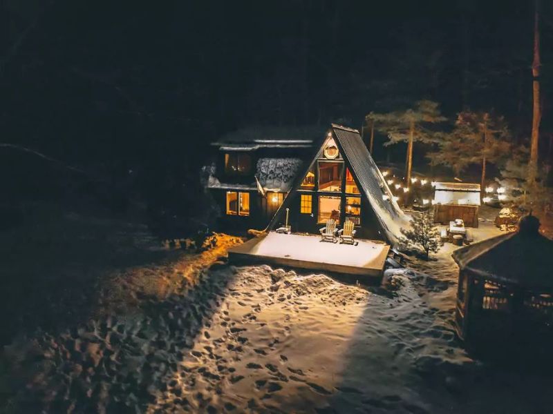 Rent This A-Frame Vacation Cabin in Catskills for $240/Night 