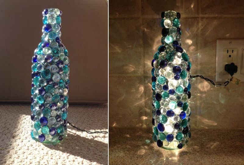 Old Wine bottle lampshade