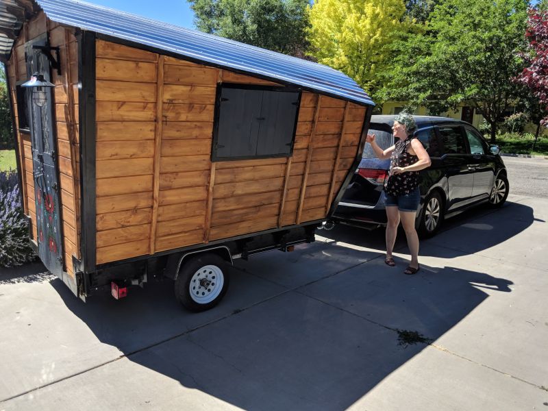 Woman Builds DIY Gypsy Wagon on Her Own