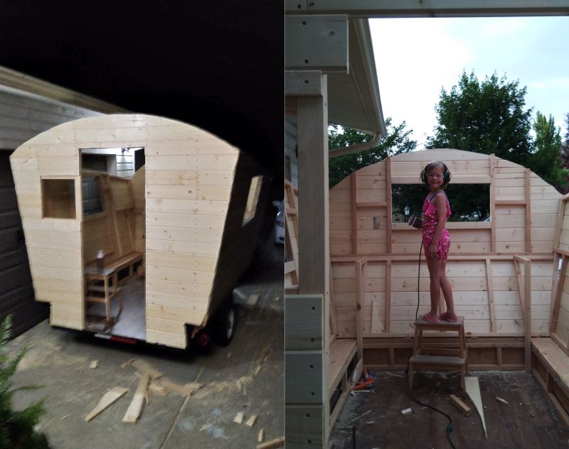 Woman Builds Gypsy Wagon on Her Own