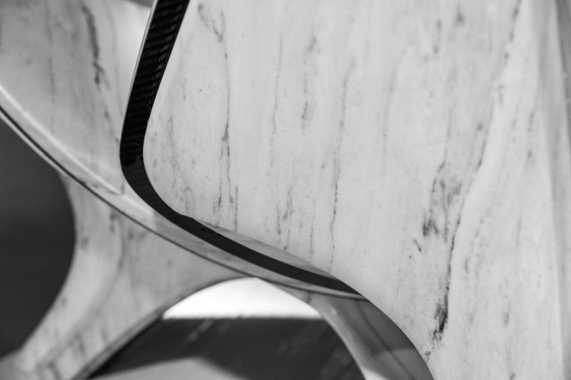 Zaha Hadid Architects Recreates Hans J Wegner's CH07 Shell Chair in Marble
