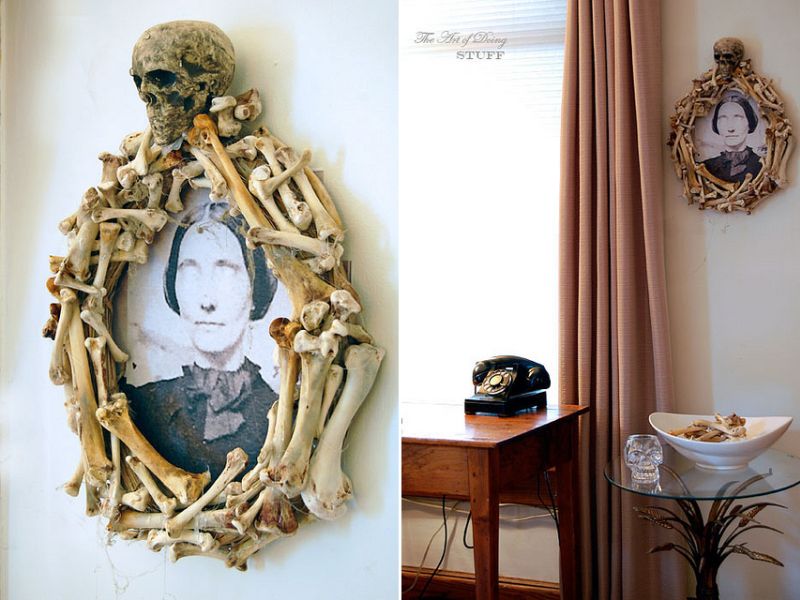 Bone Halloween wreath