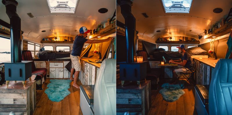 Couple Converts 1993 GMC School Bus into Tiny House