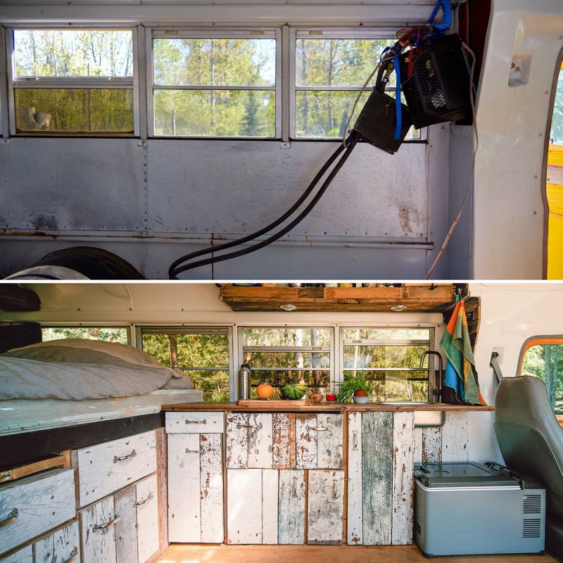 Couple Converts 1993 GMC School Bus into Tiny House