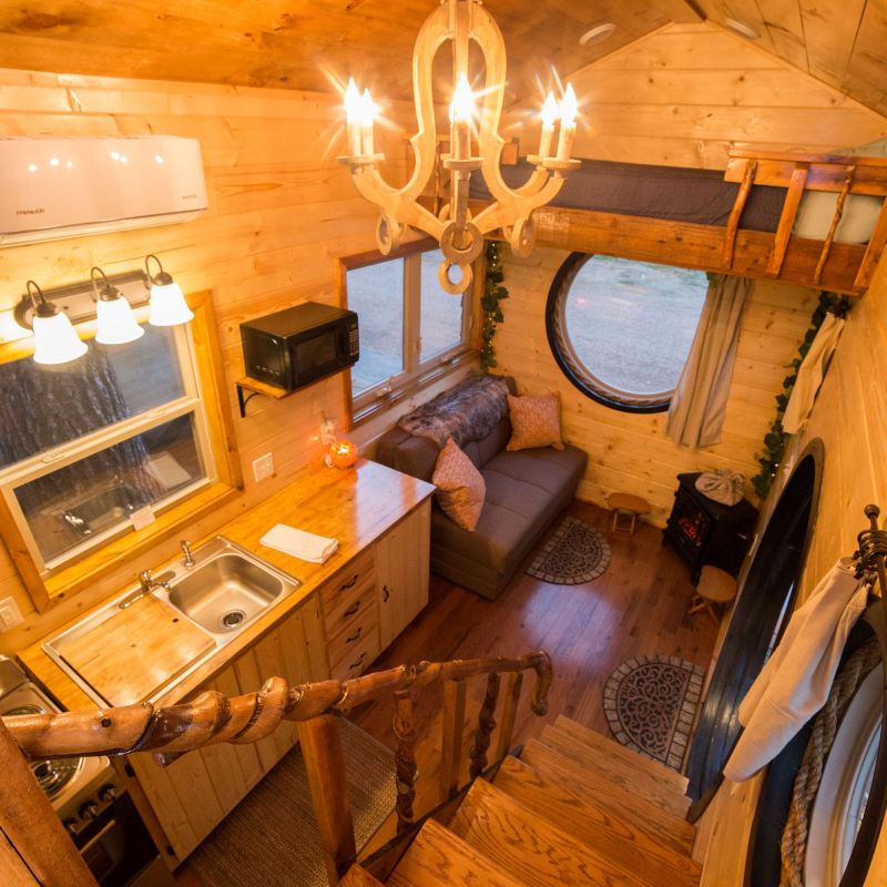 Hobbit Tiny House on Wheels at WeeCasa Resort in Colorado