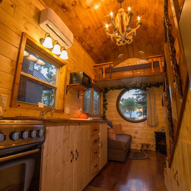 Hobbit Tiny House on Wheels at WeeCasa Resort in Colorado