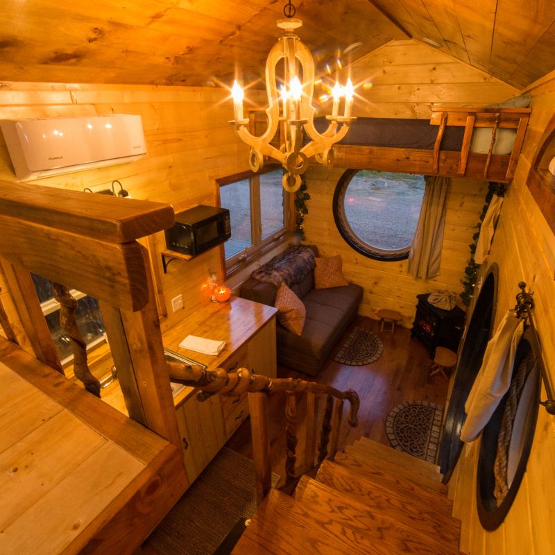 Hobbit Tiny House on Wheels at WeeCasa Resort in Colorado