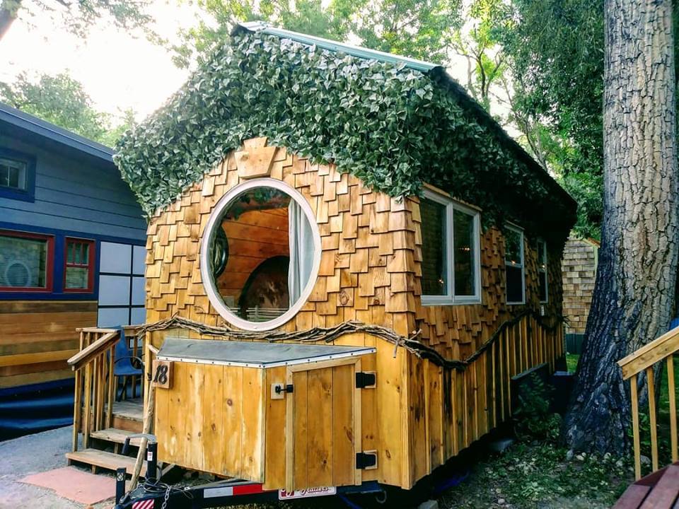 Hobbit Tiny House on Wheels at WeeCasa Resort in Colorado