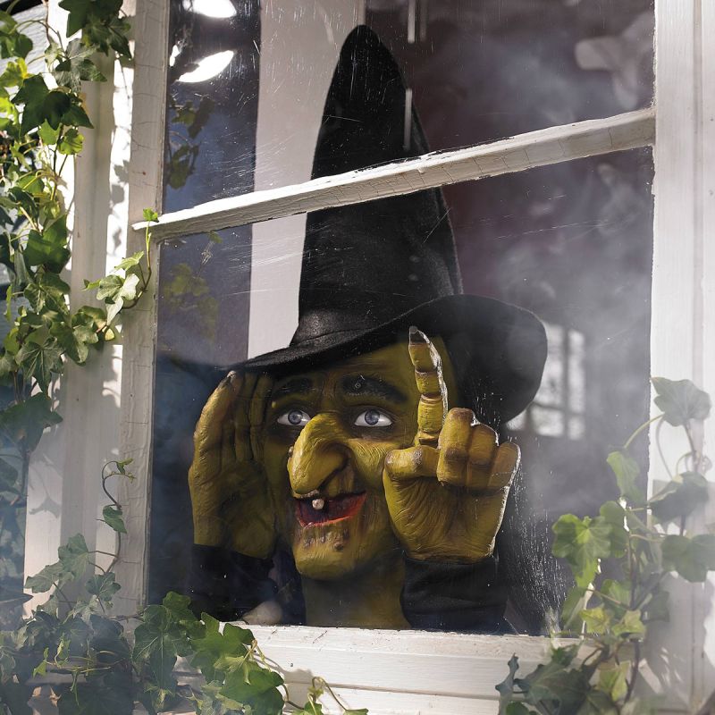 Motion-Activated Window Witch