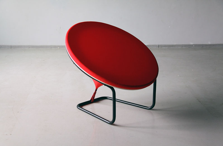 Red Dot Armchair by Gaudute Zilyte