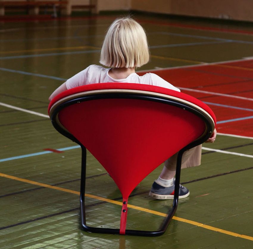 Red Dot Armchair by Gaudute Zilyte