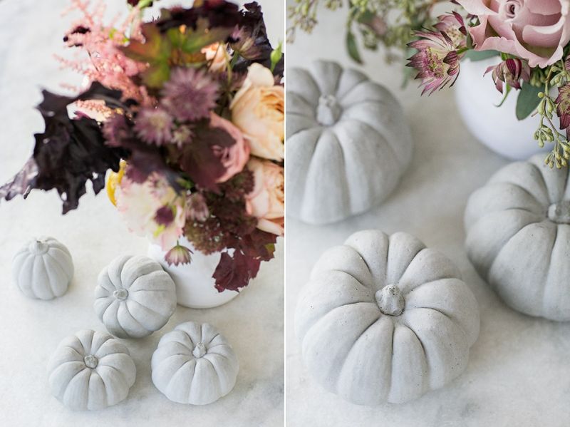 DIY Concrete pumpkin