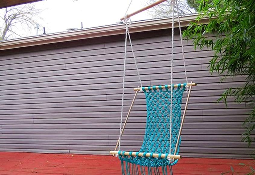 DIY Hammock You can Make with Macramé Rope