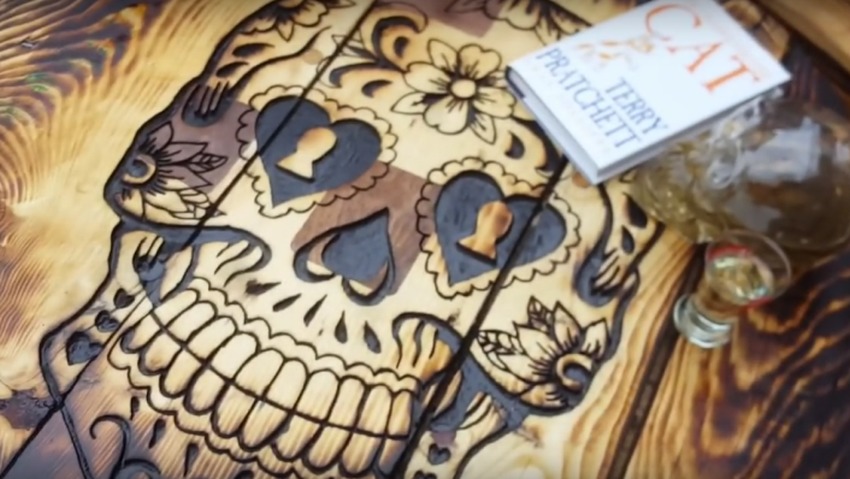 DIY Sugar Skull Table for Halloween