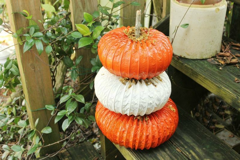 DIY Dryer Vent Pumpkin