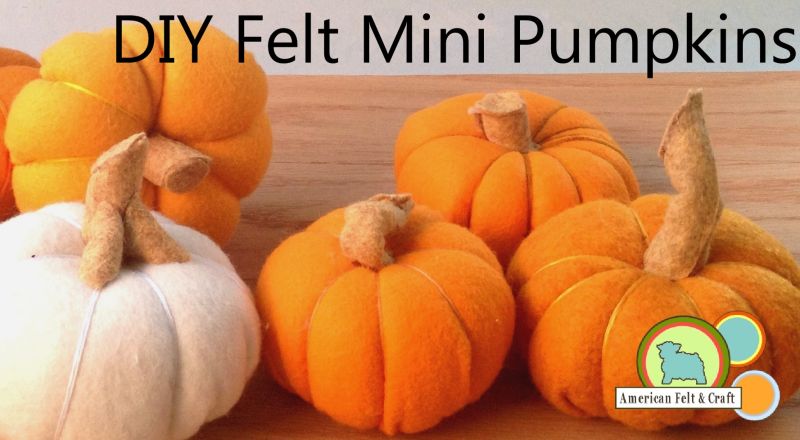 DIY felt pumpkin