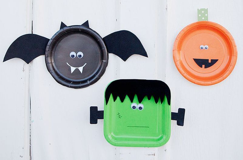 Paper Plate Craft for Halloween