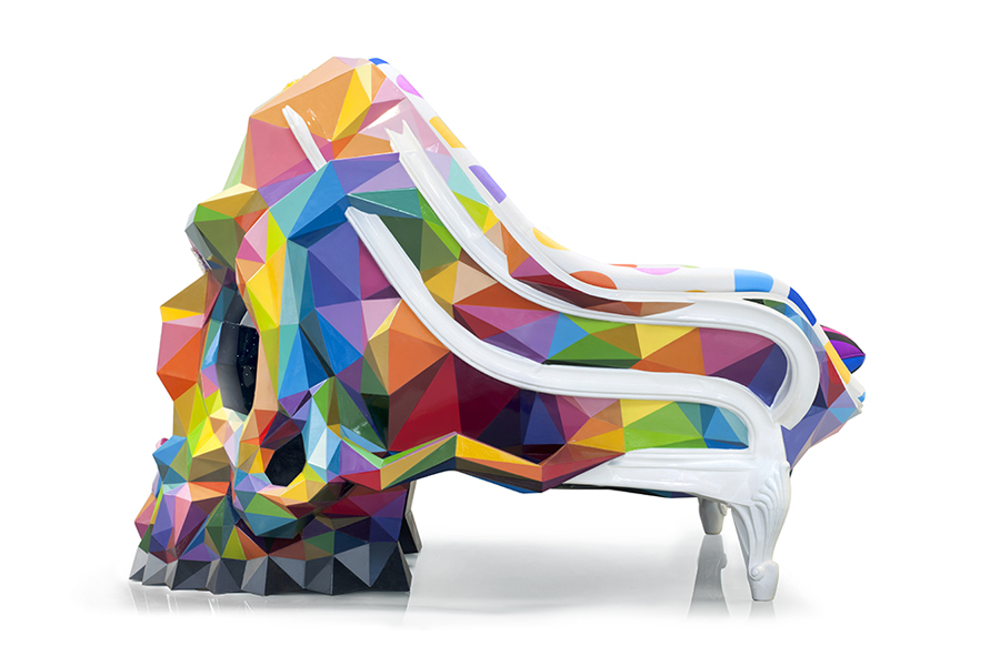 Harow Skull Chair By Okuda San Miguel Radiates Artistic Vibes