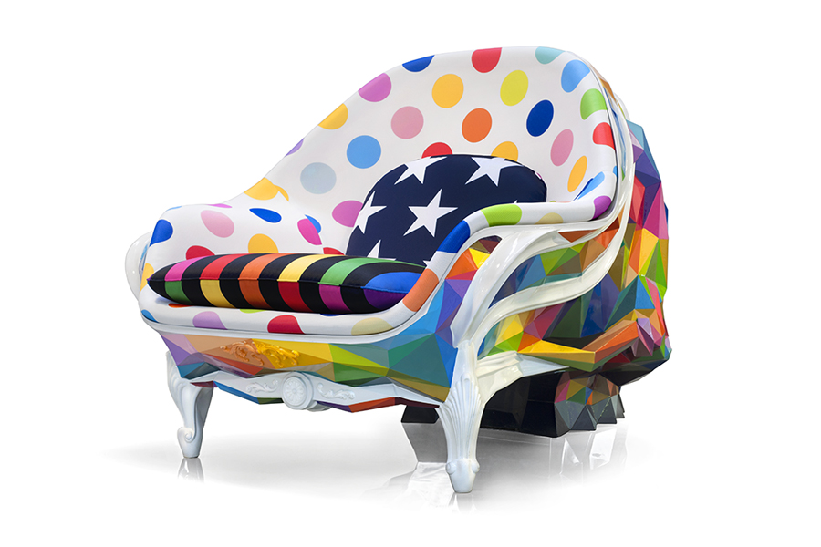 Harow Skull Chair By Okuda San Miguel Radiates Artistic Vibes