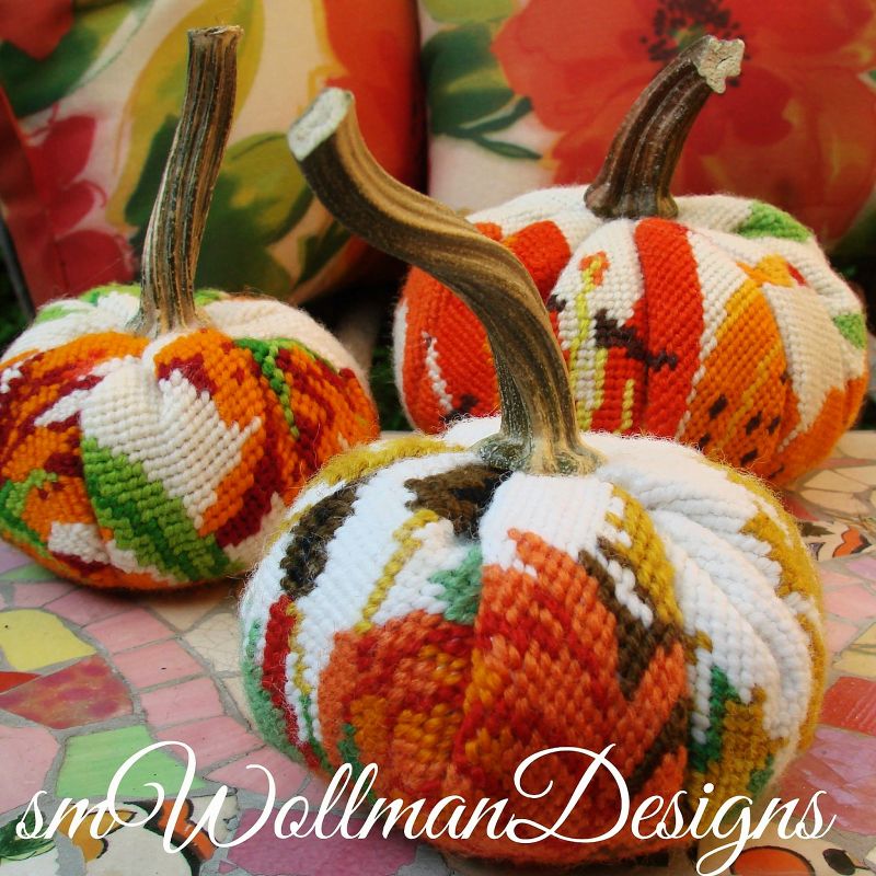 Needlepoint Pumpkin