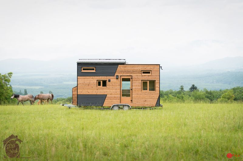 Optinid’s Cécile Tiny House with Retractable Roof