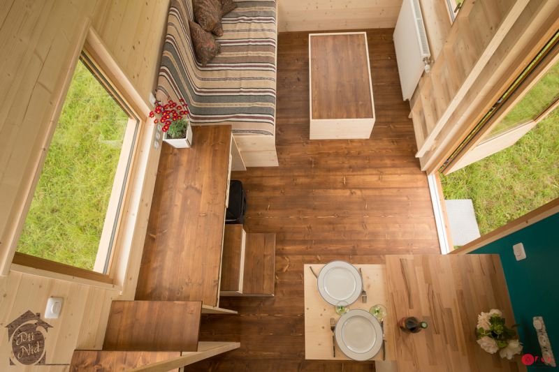 Optinid’s Cécile Tiny House with Retractable Roof