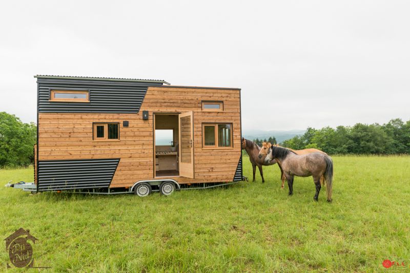 Optinid’s Cécile Tiny House with Retractable Roof